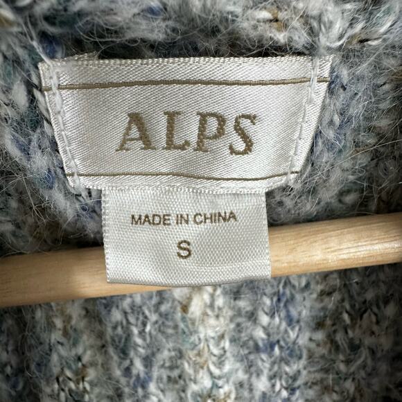 Alps Sweater Vest Womens Small Alpaca Ribbed One Button - Picture 8 of 8